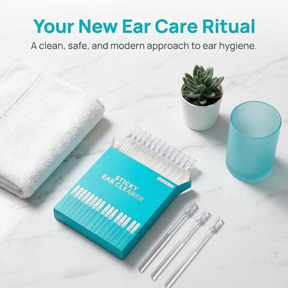 Sticky Ear Cleaning Sticks, 24Pcs Reusable Soft Rubber Adhesive Ear Pick