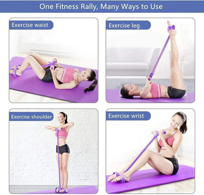 Tummy Trimmer – Foot Pedal Elastic Resistance Band (Random Color)