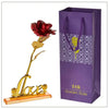 24K Gold Foil Artificial Rose